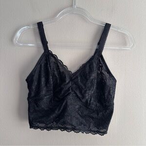 Torrid Curve Black Unlined Lace Bralette Womens 10 M/L Adjustable Straps